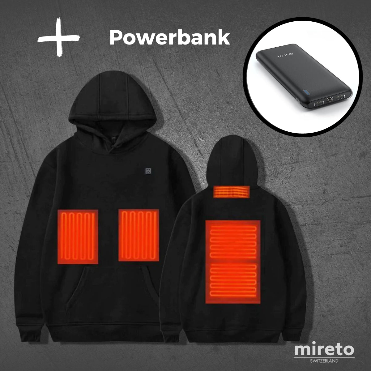 HeatHoodie® - der Beheizbarer Hoodie