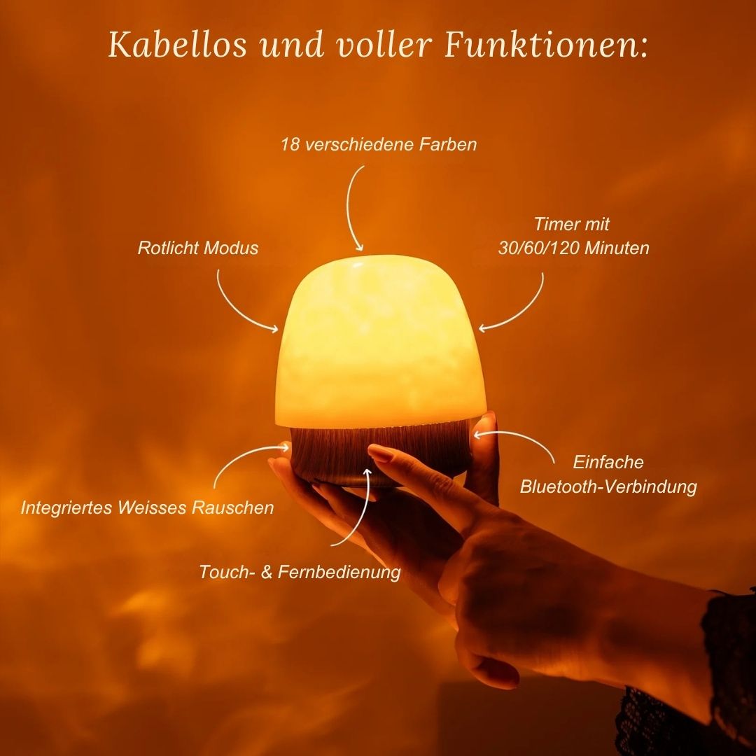 Glowestone™ - Nachtlicht mit Bluetooth Sound
