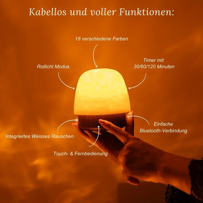 Glowestone™ - Nachtlicht mit Bluetooth Sound